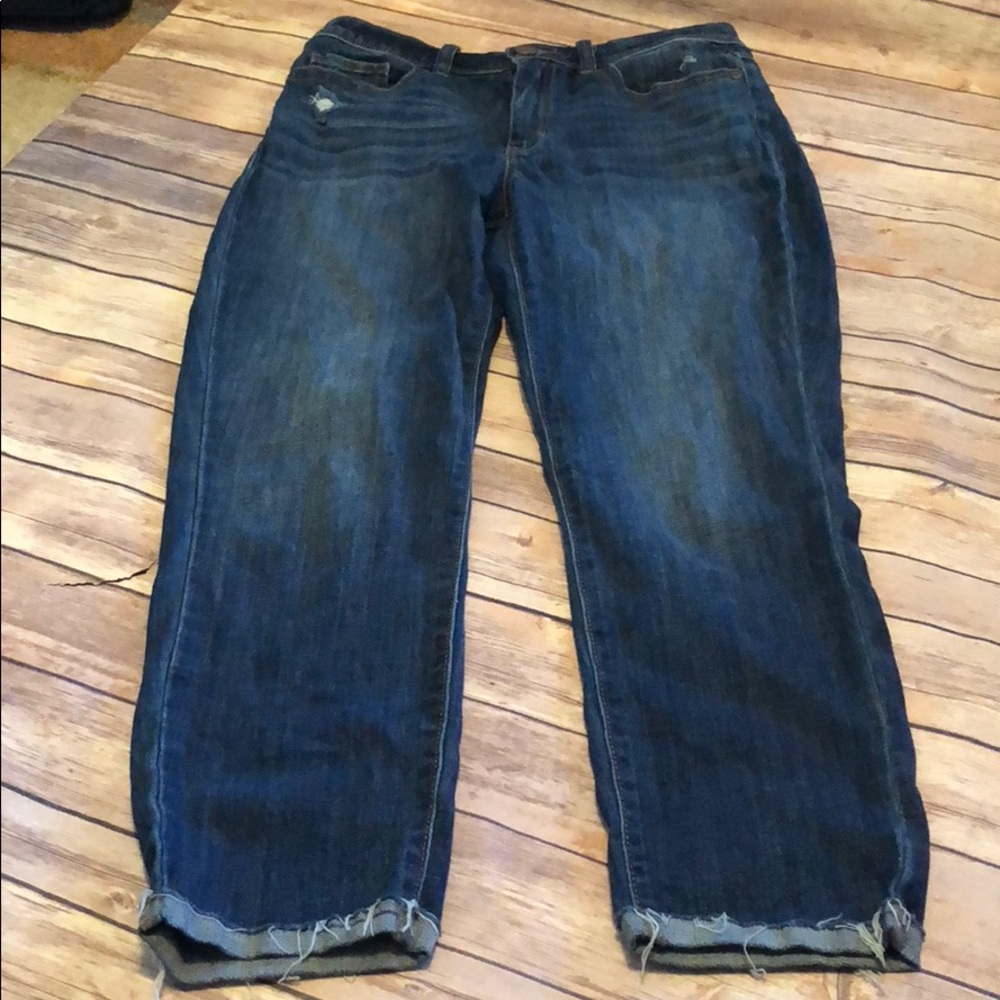 LC Lauren Conrad Distressed Skinny Jeans